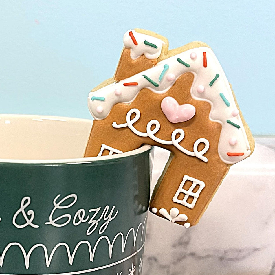 Mini Gingerbread House Mug Hugger Cookie Cutter