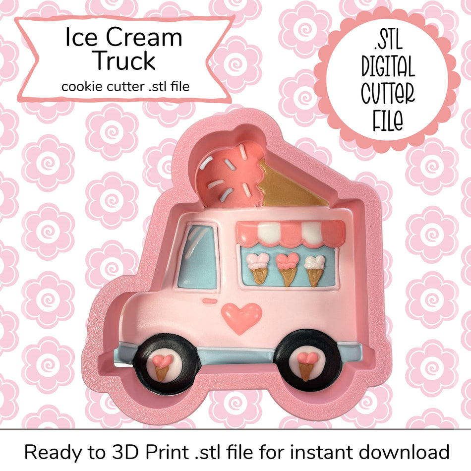 Ice Cream Truck Cutter STL File (digital file)