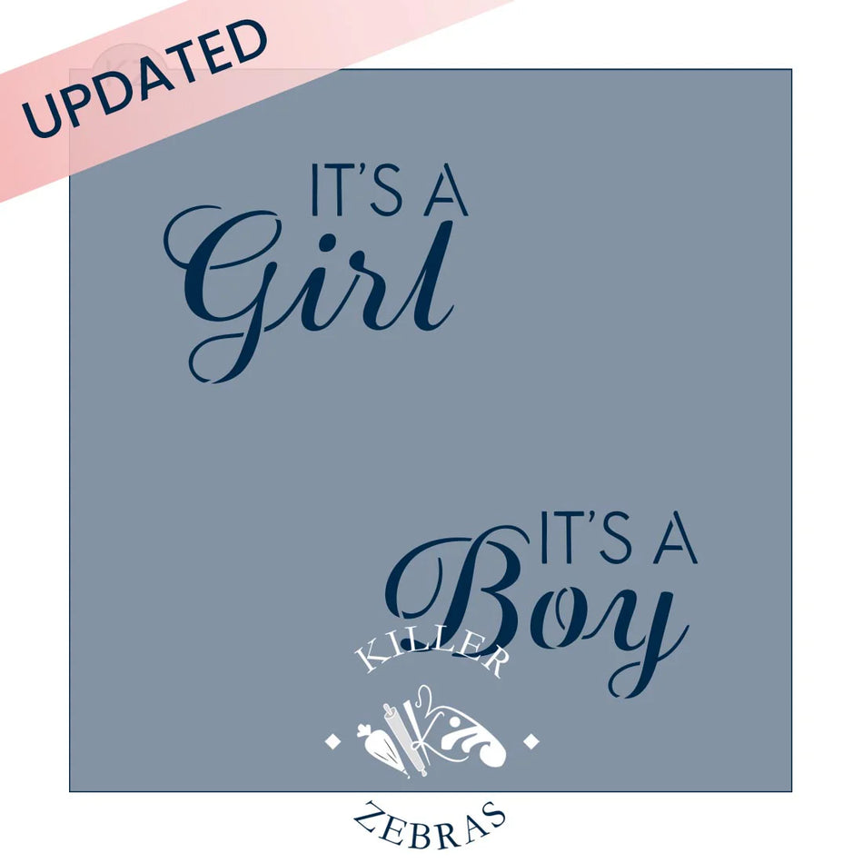 It's a Girl/Boy KZ Stencil