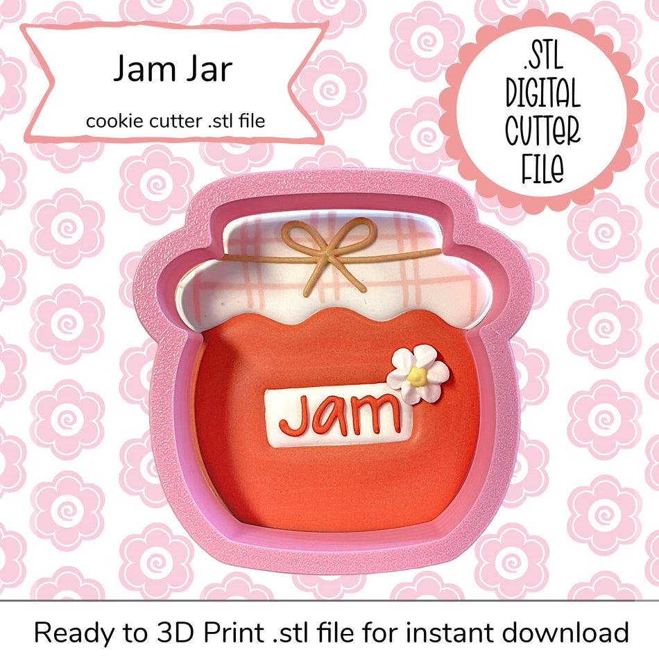 Jam Jar Cutter STL File (digital file)