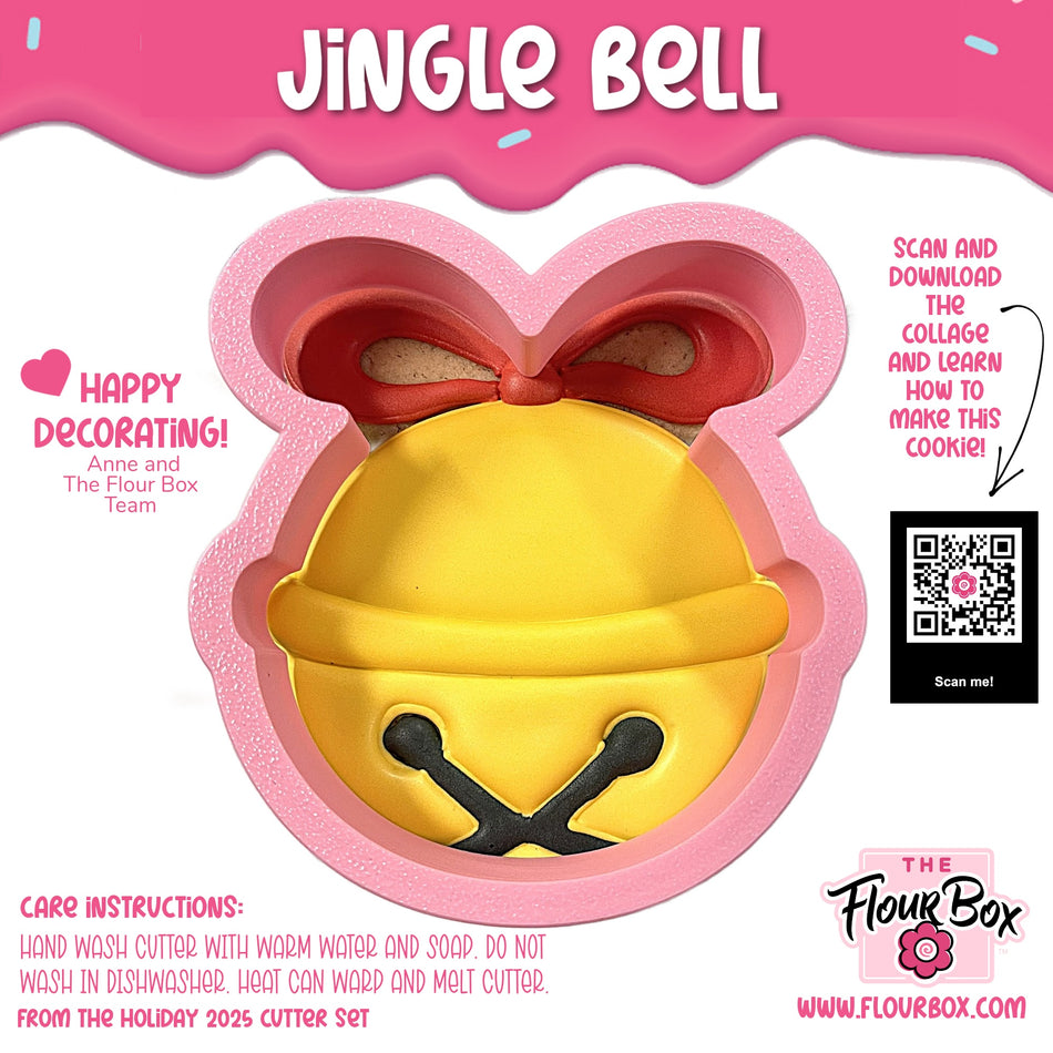 Jingle Bell with Ribbon Cookie Cutter