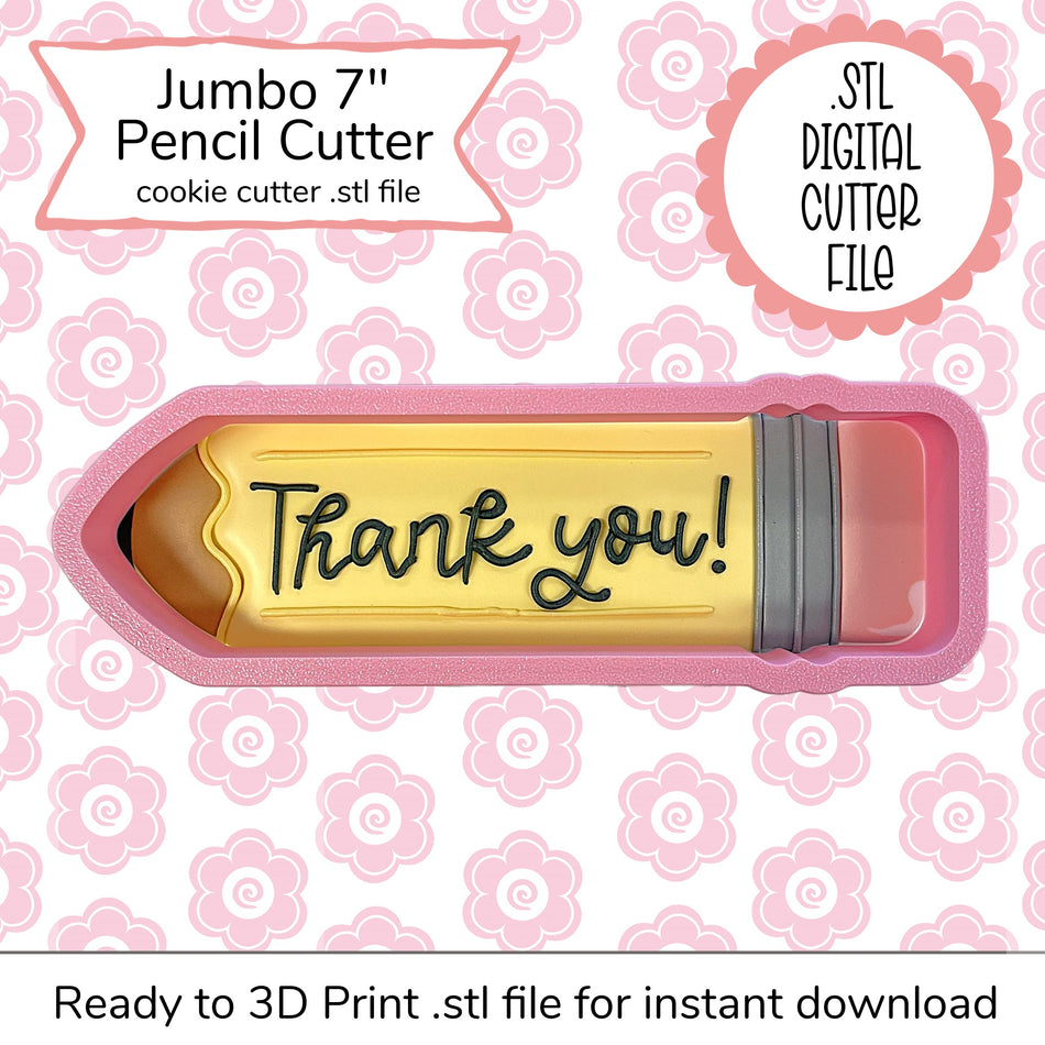 Jumbo Pencil Cutter STL File (digital file)