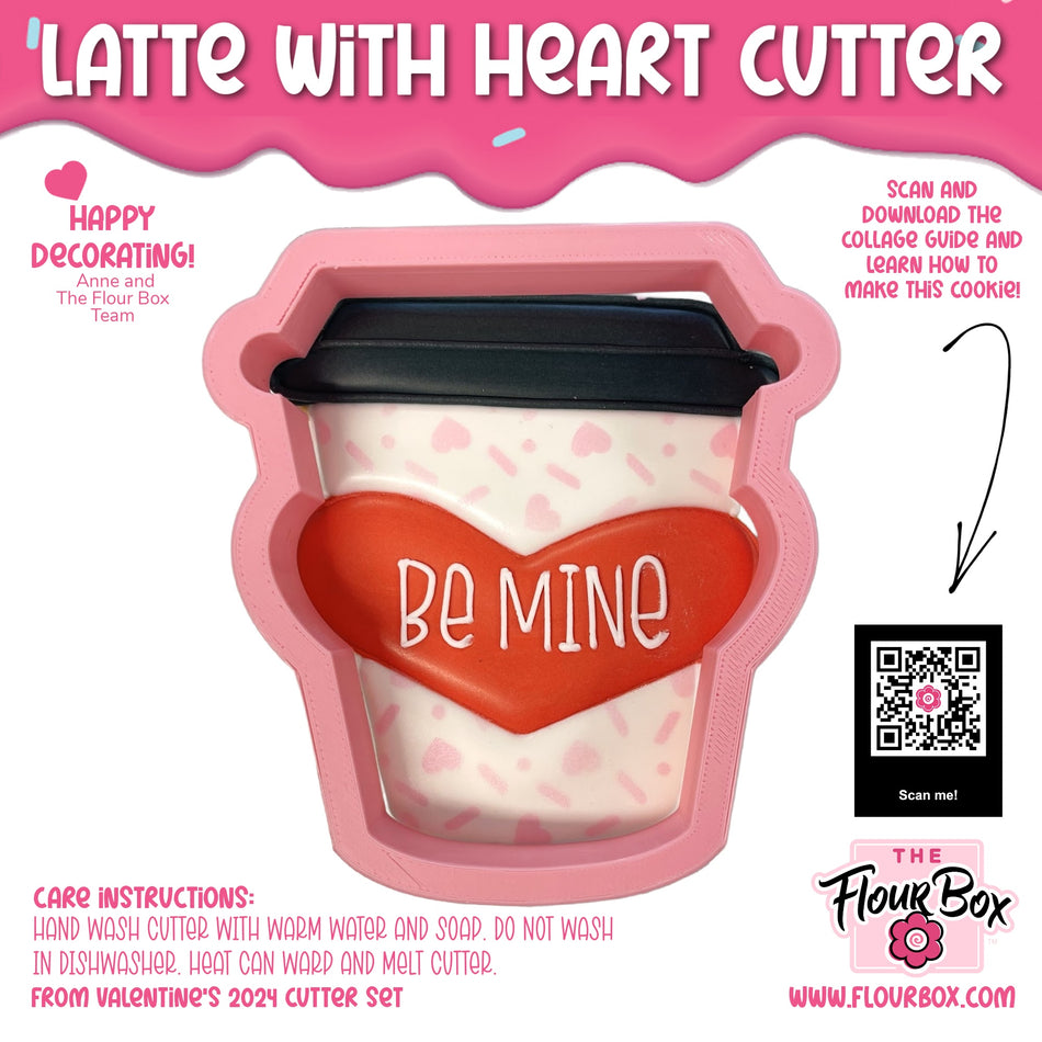 Latte with Heart Cookie Cutter