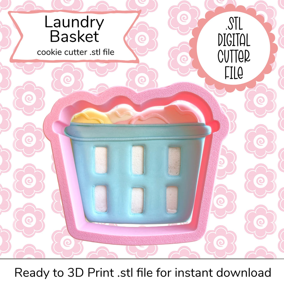 Laundry Basket Cutter STL File (digital file)