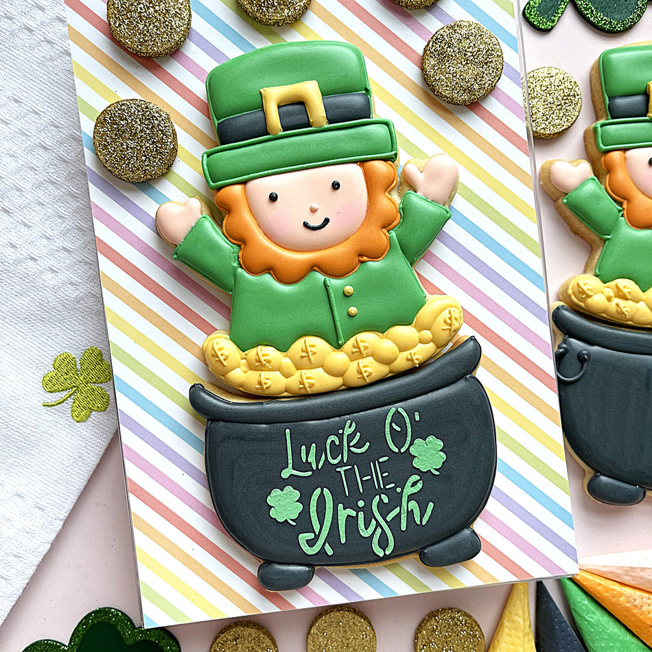 Leprechaun in Pot  2pc Cookie Cutter Set