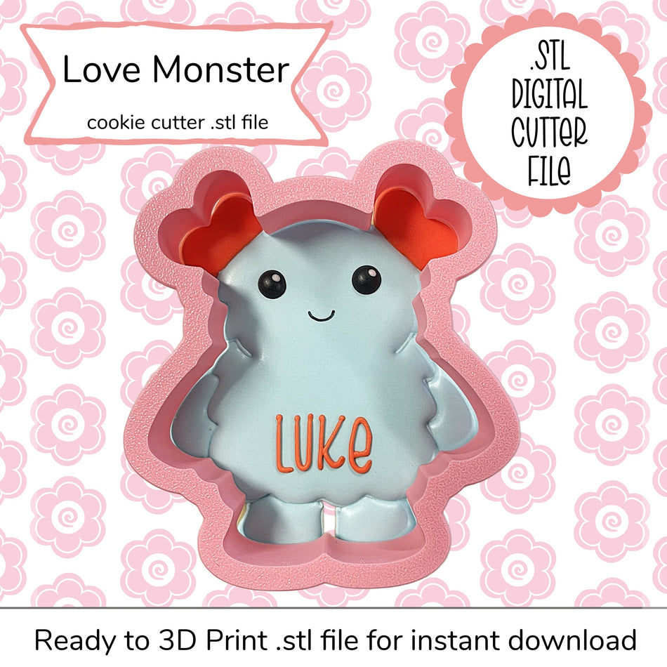 Love Monster Cutter STL File (digital file)