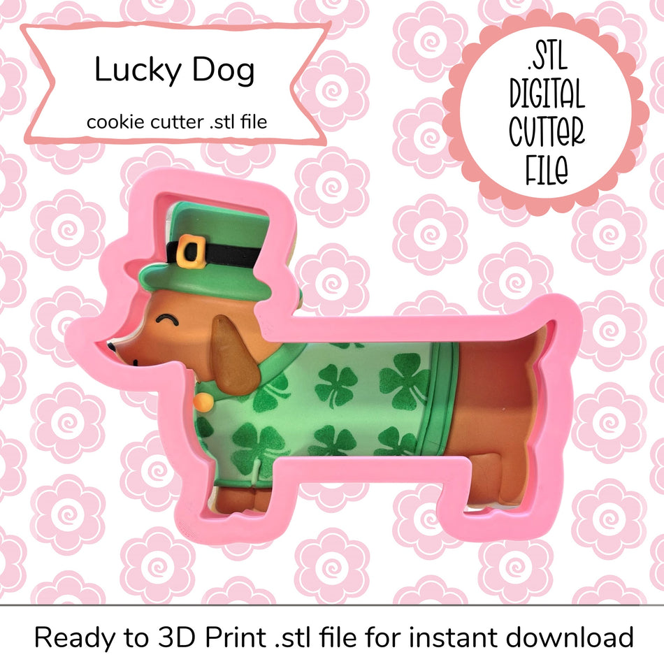 Lucky Dog Cutter STL File (digital file)