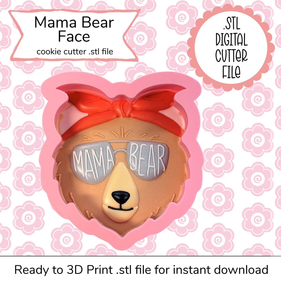 Mama Bear Cutter STL File (digital file)
