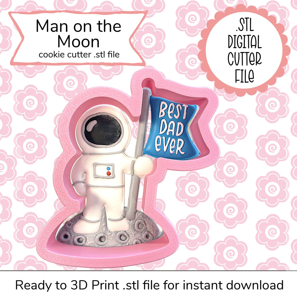 Man on the Moon Cutter STL File (digital file)