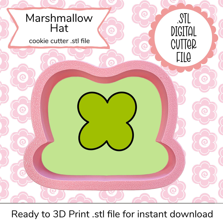 Marshmallow Hat Cutter STL File (digital file)