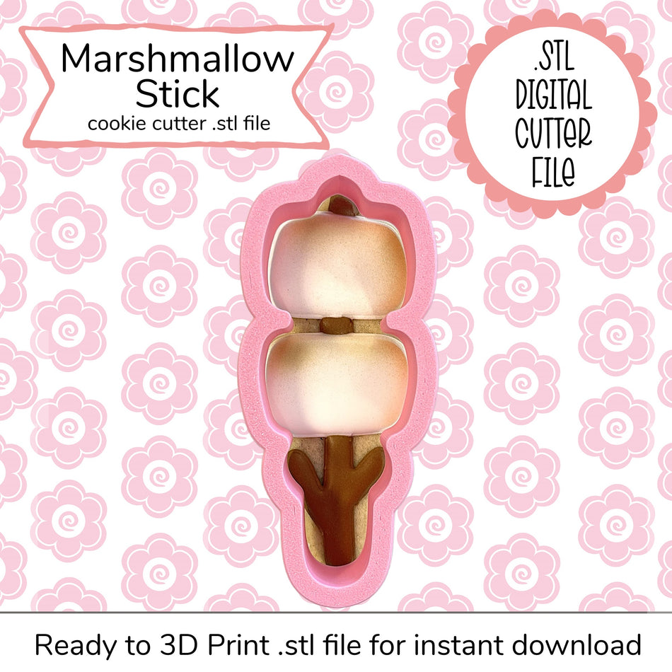 Marshmallow Stick Cutter STL File (digital file)