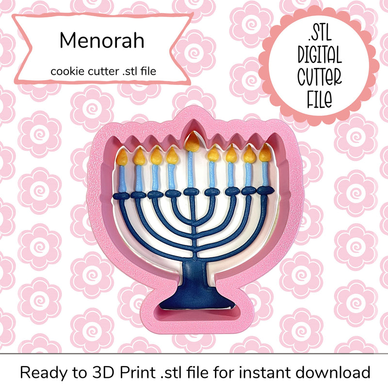 Menorah Cutter STL File (digital file)