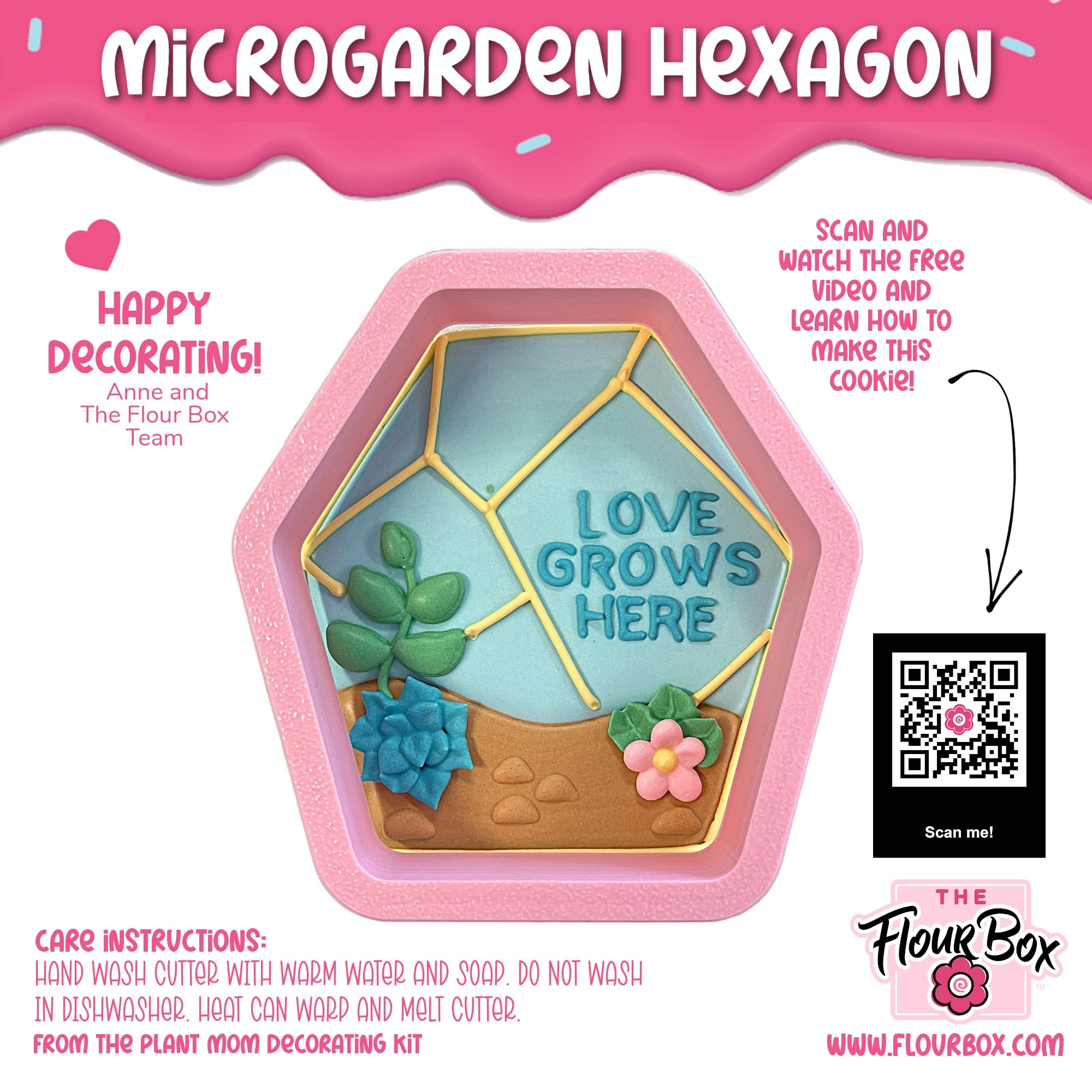 Microgarden Hexagon Cookie Cutter – The Flour Box
