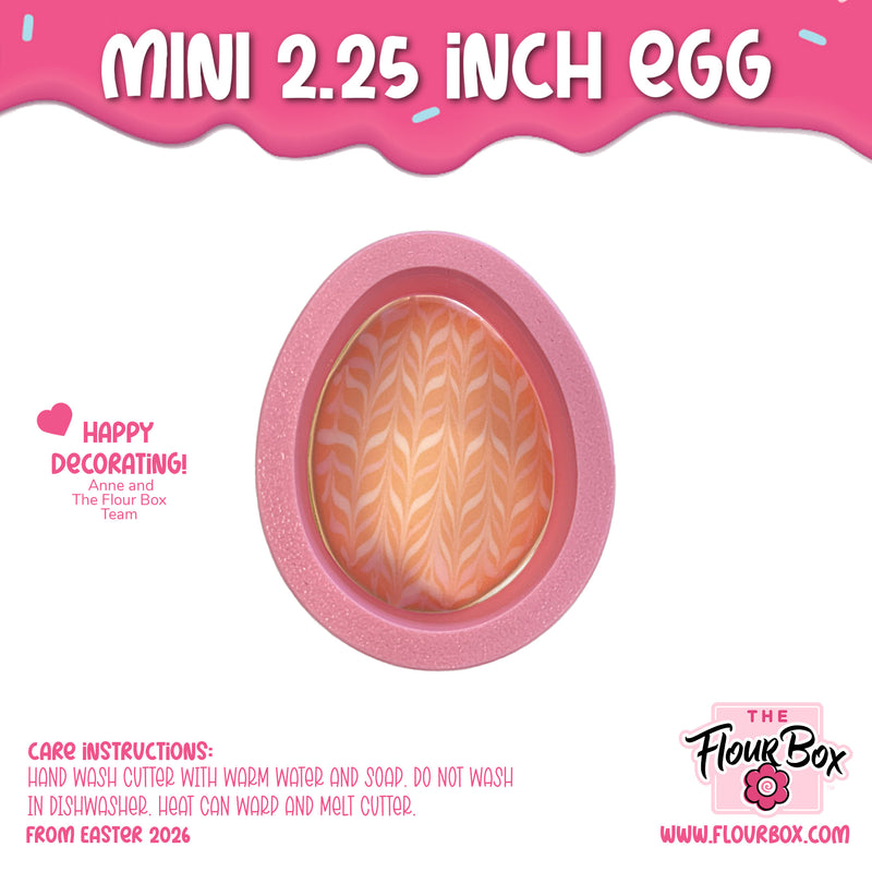 Mini 2.25" Egg Cookie Cutter