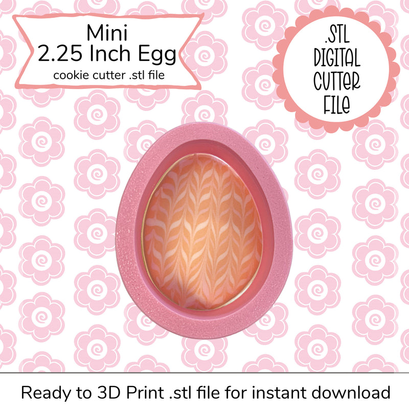 Mini 2.25" Egg Cutter STL File (digital file)