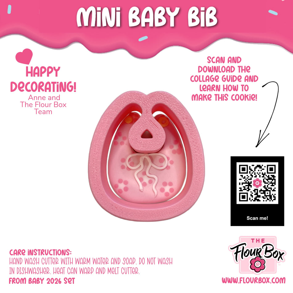 Mini Baby Bib Cookie Cutter