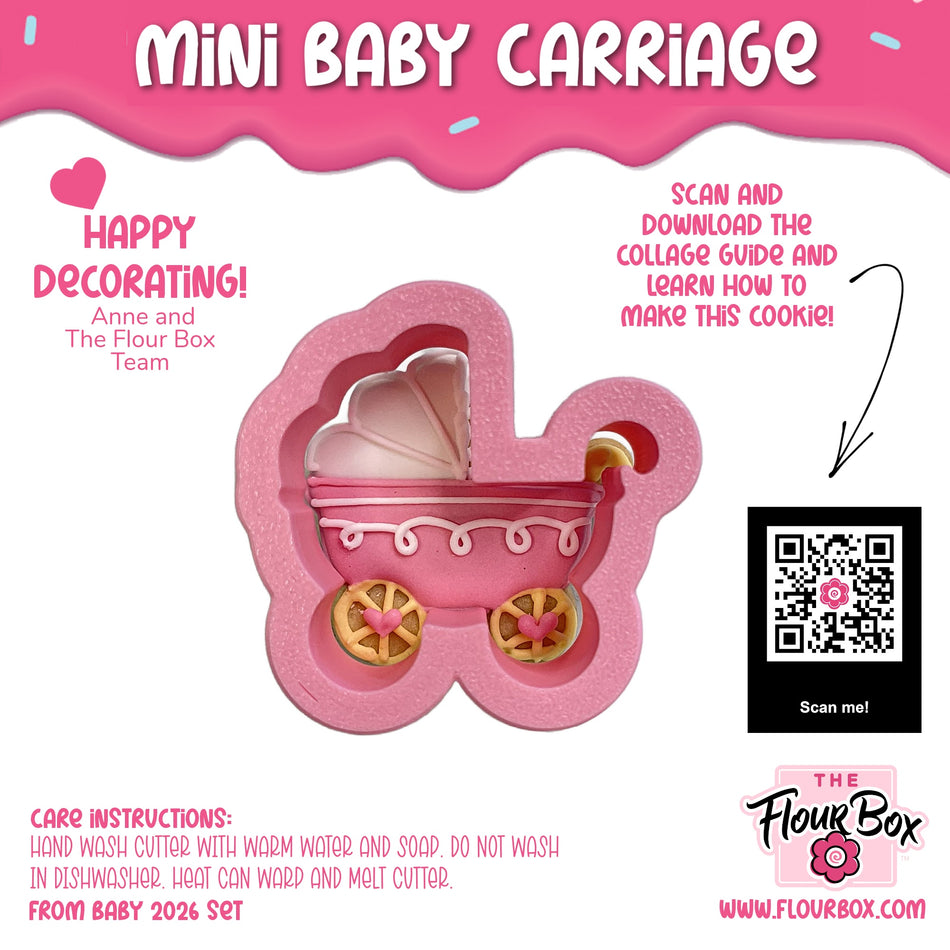 Mini Baby Carriage Cookie Cutter
