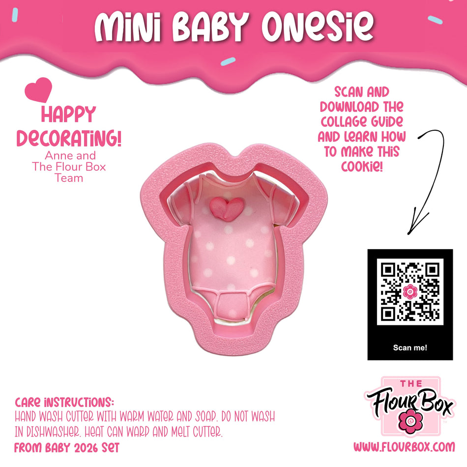 Mini Baby Onesie Cookie Cutter