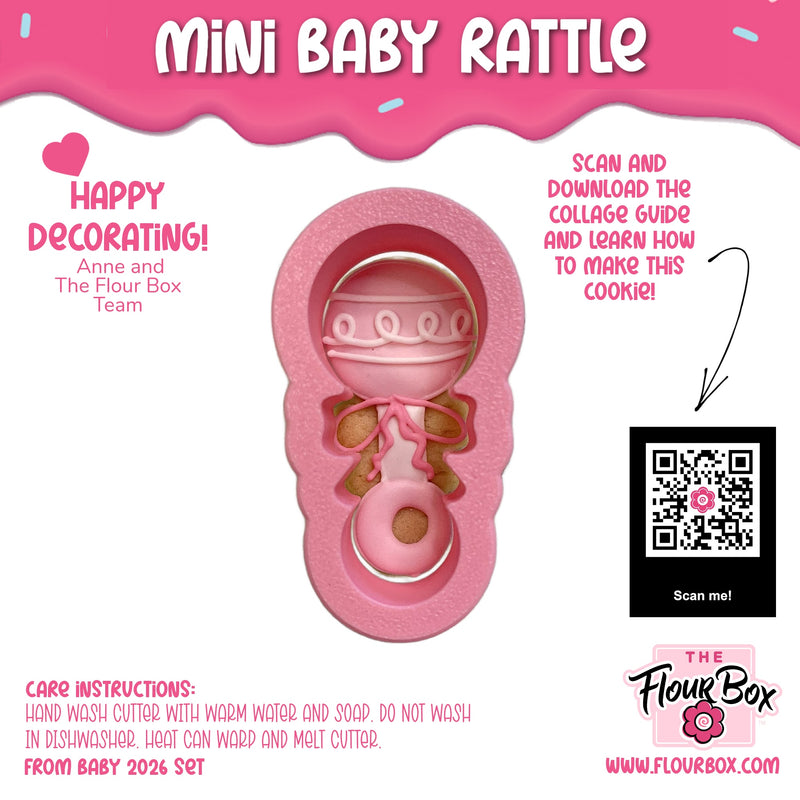 Mini Baby Rattle Cookie Cutter