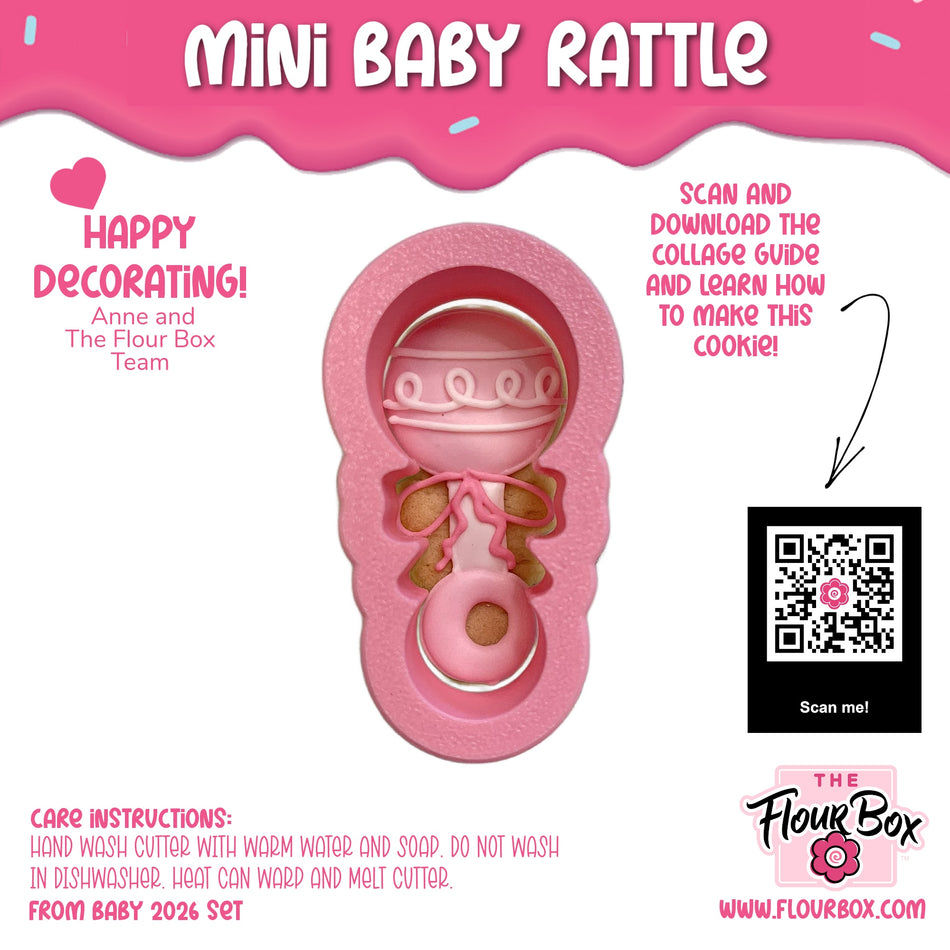 Mini Baby Rattle Cookie Cutter