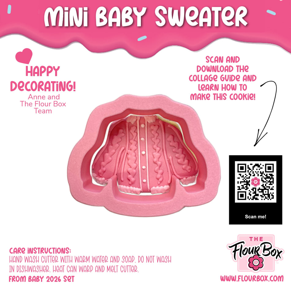 Mini Baby Sweater Cookie Cutter