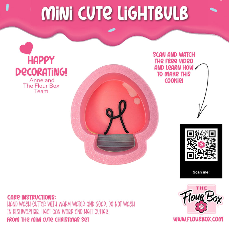 Mini Cute Lightbulb Cookie Cutter