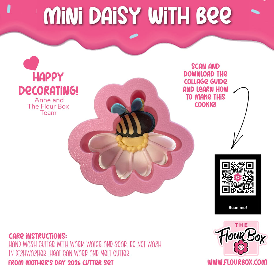 Mini Daisy with Bee Cookie Cutter