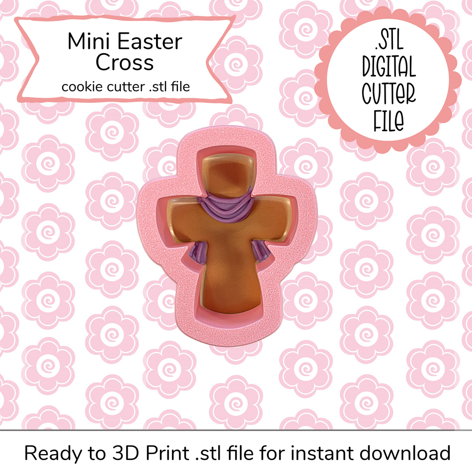 Mini Easter Cross Cutter STL File (digital file)