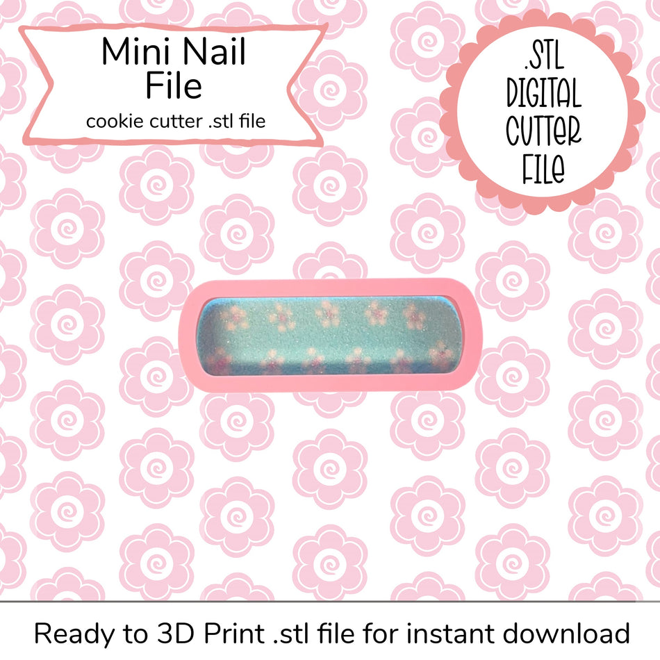 Mini Nail File Cutter STL File (digital file)