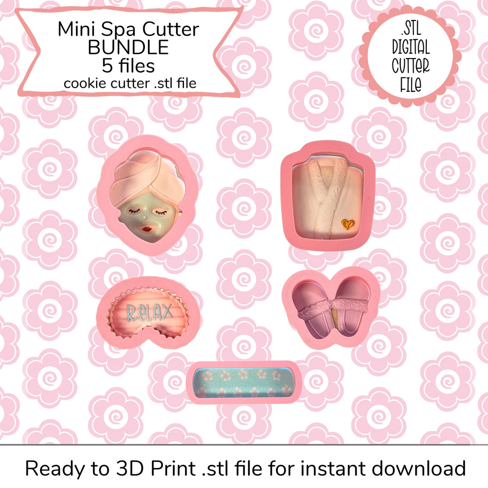 Mini Spa Cutter Bundle STL File (digital file)
