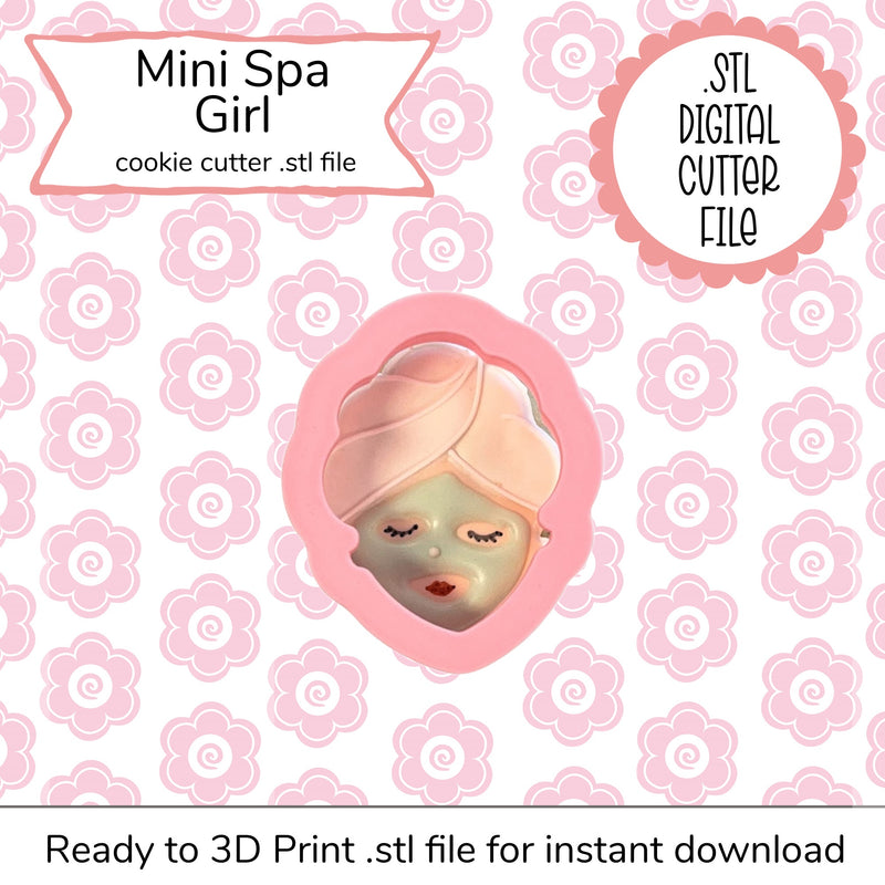 Mini Spa Girl Cutter STL File (digital file)