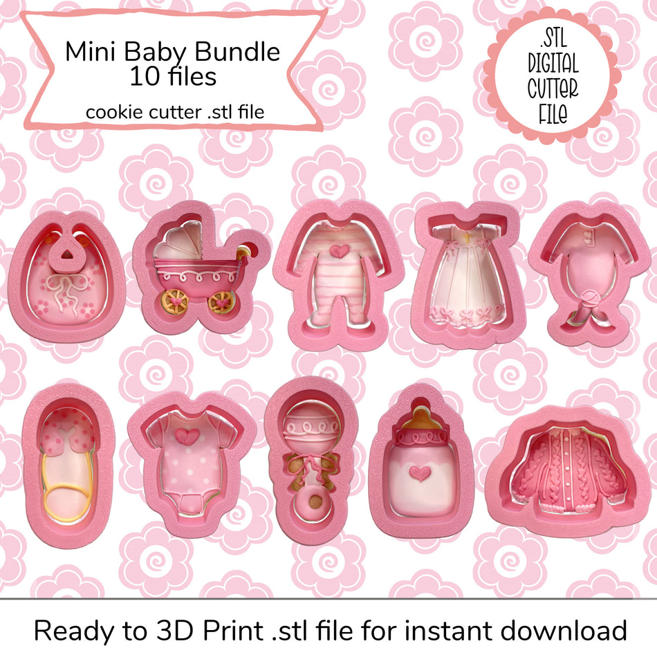 Mini Baby Cutter Set STL File (digital file)