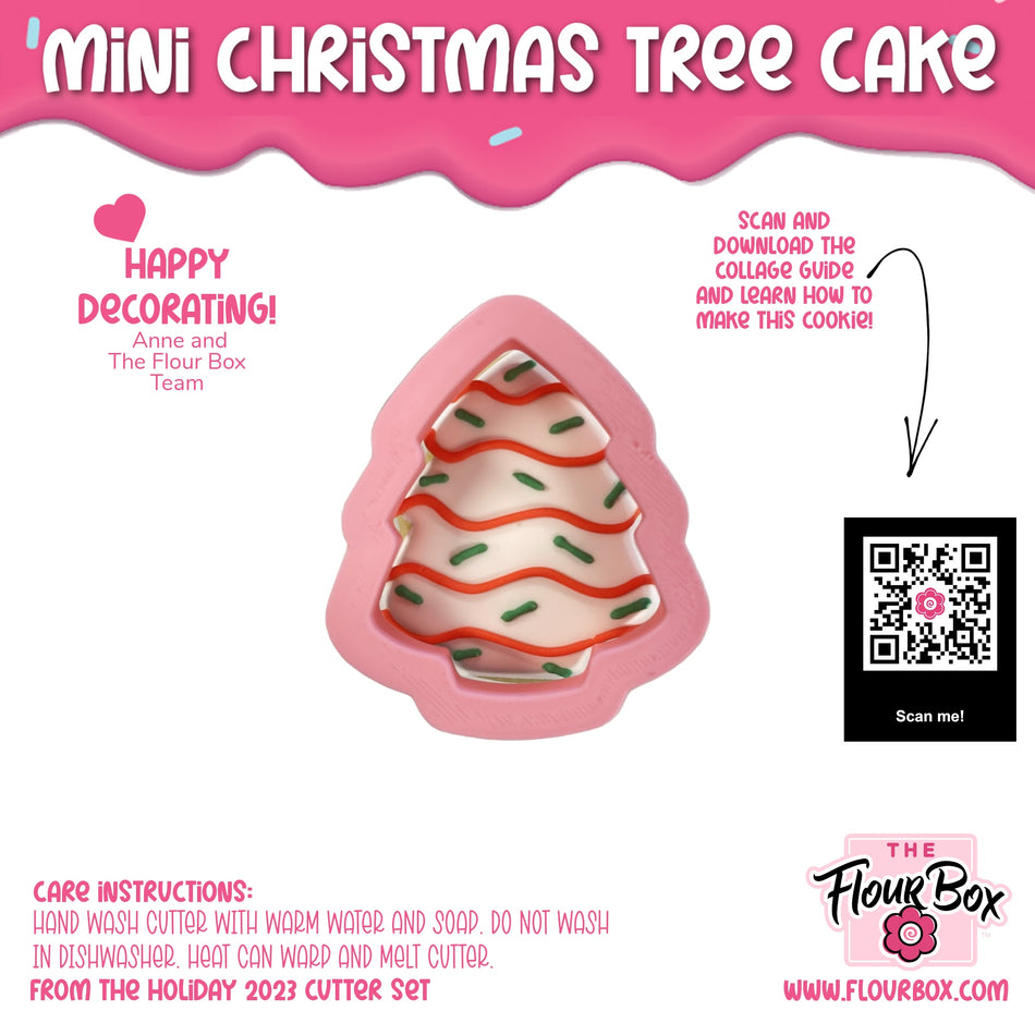 Mini Christmas Tree Cake Cookie Cutter