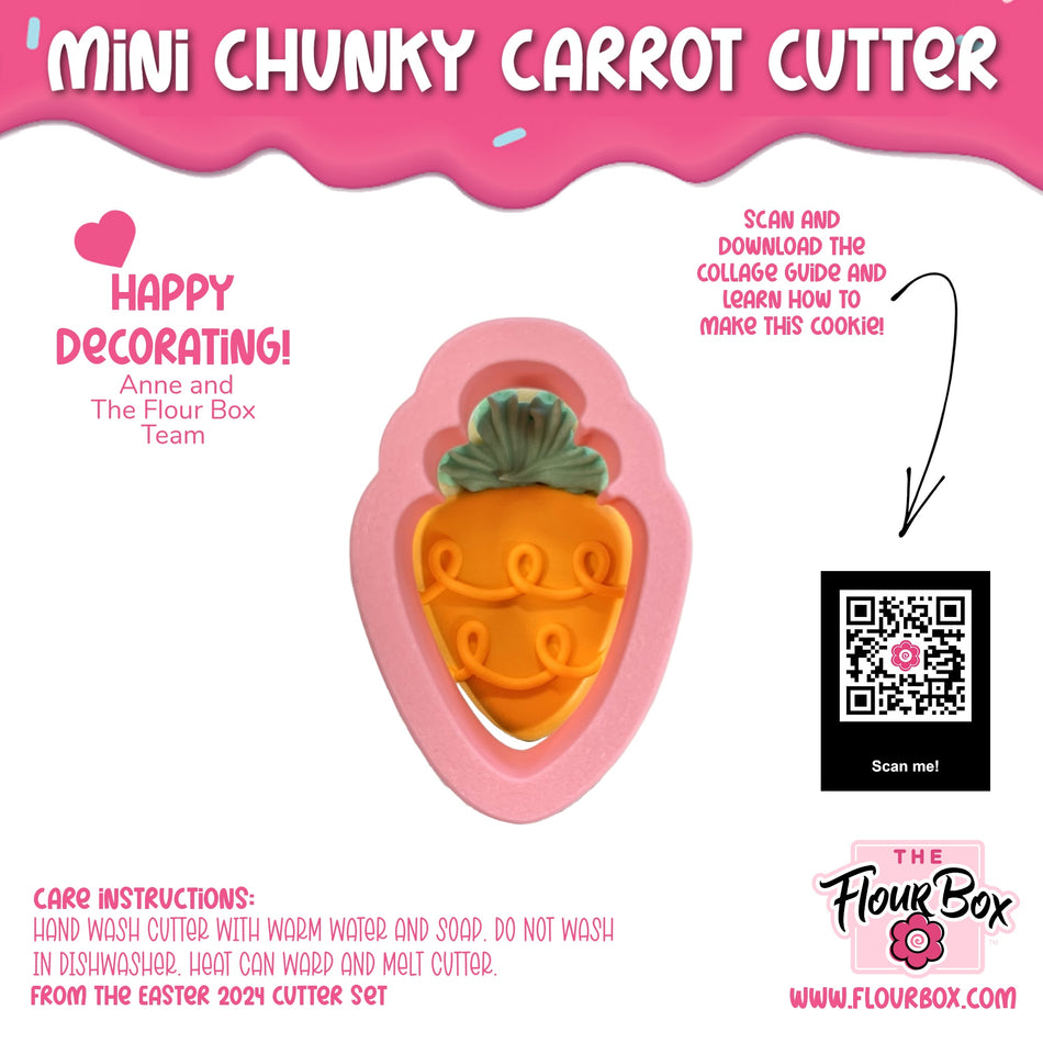 MINI Chunky Carrot Cookie Cutter