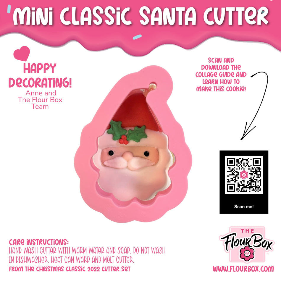 Mini Classic Santa Cookie Cutter