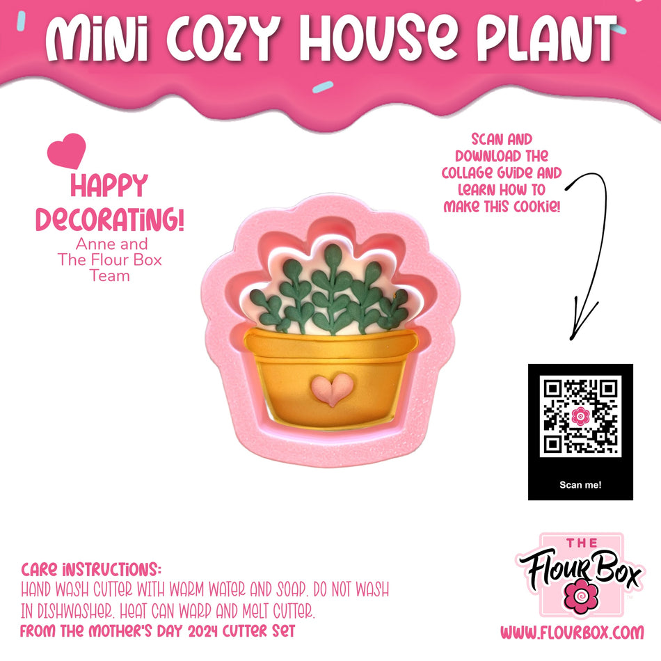 Mini Cozy House Plant Cookie Cutter