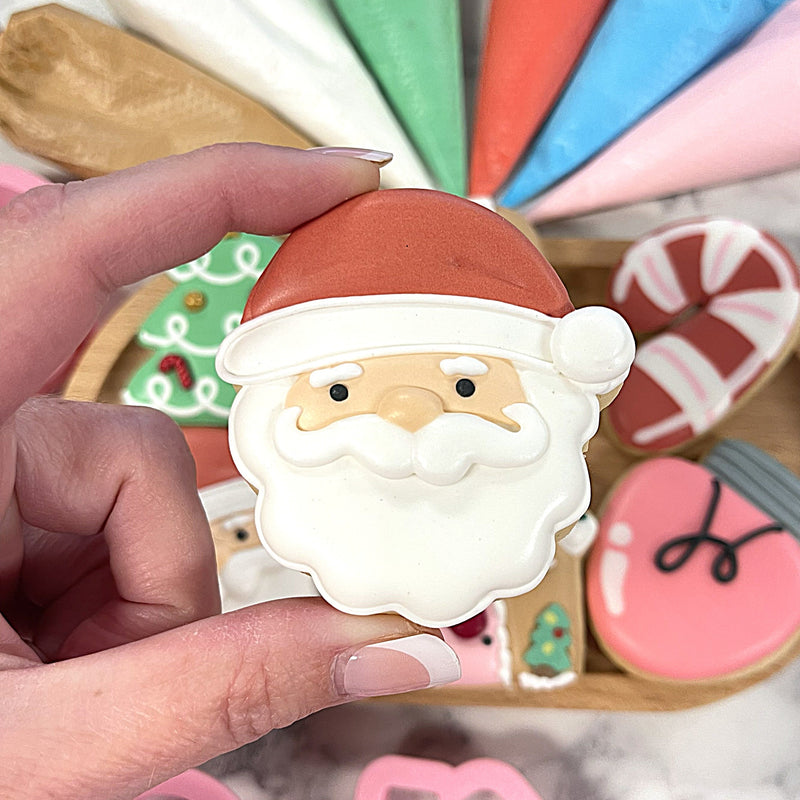 Mini Cute Santa Face Cookie Cutter