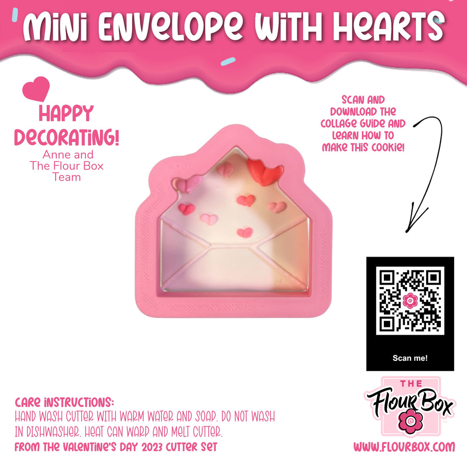 Mini Envelope with Hearts Cookie Cutter