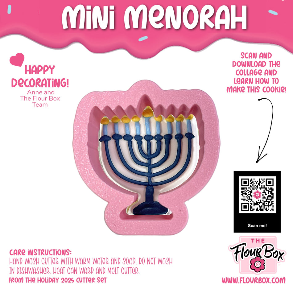 Mini Menorah Cookie Cutter