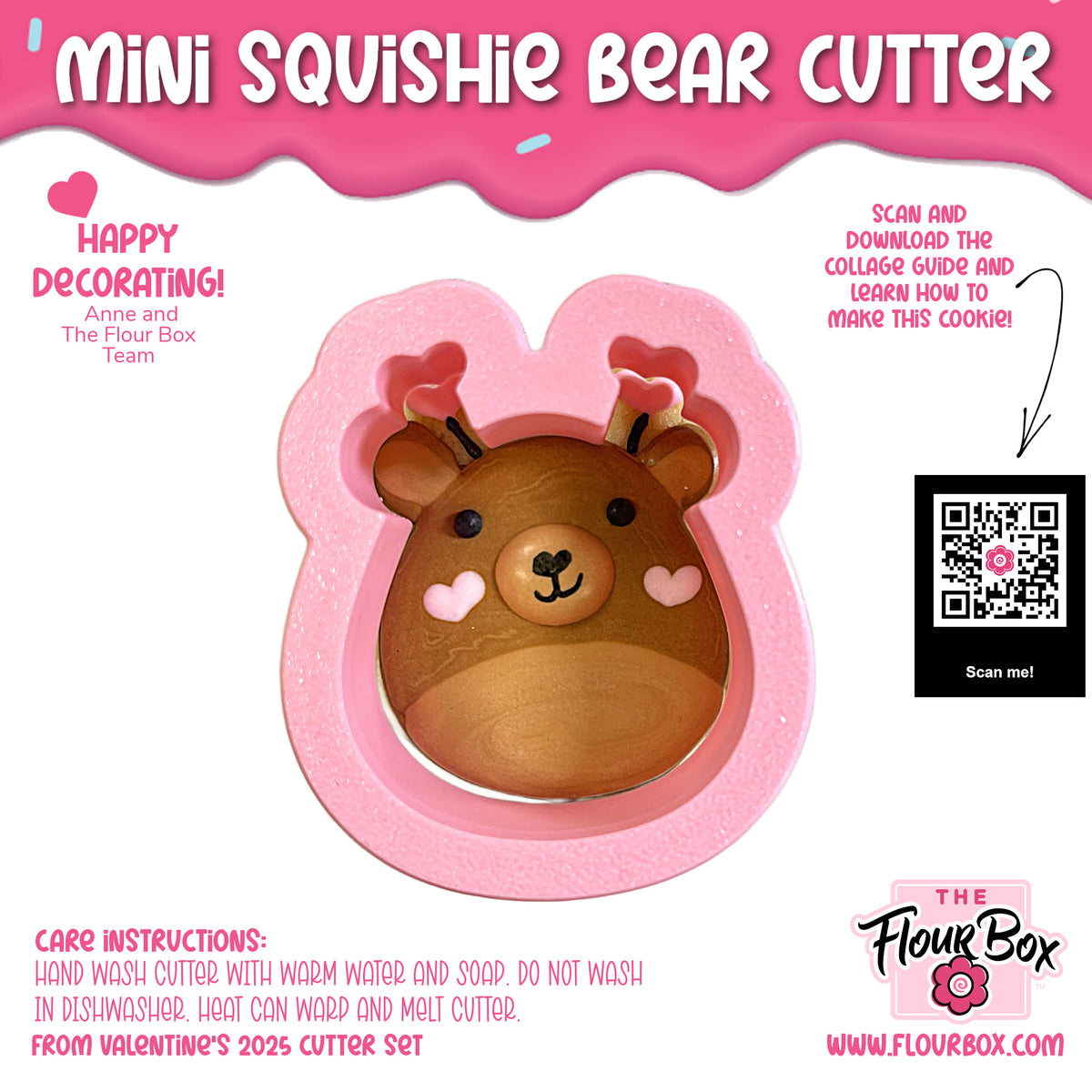 Mini Squishie Bear Cookie Cutter