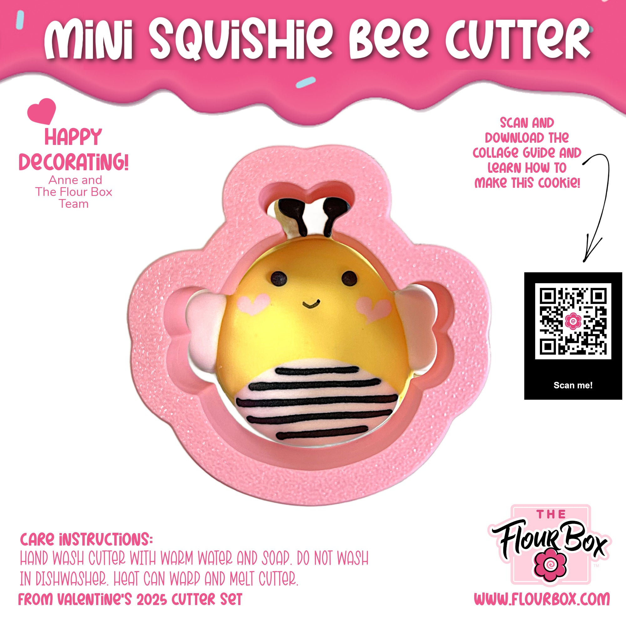 Mini Squishie Bee Cookie Cutter