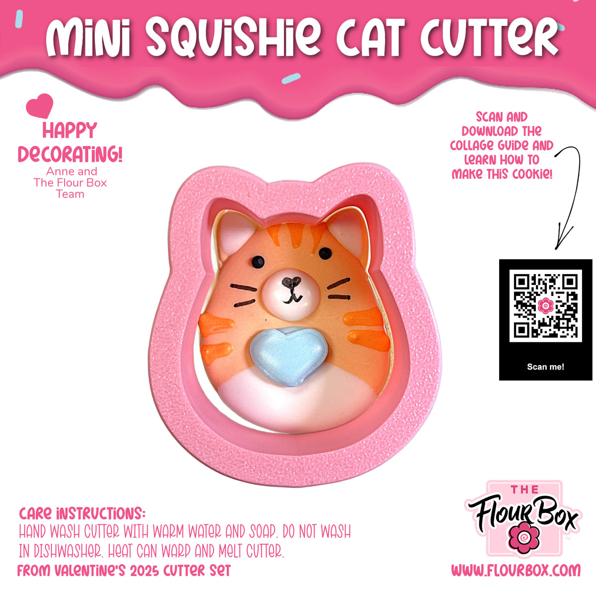Mini Squishie Cat Cookie Cutter