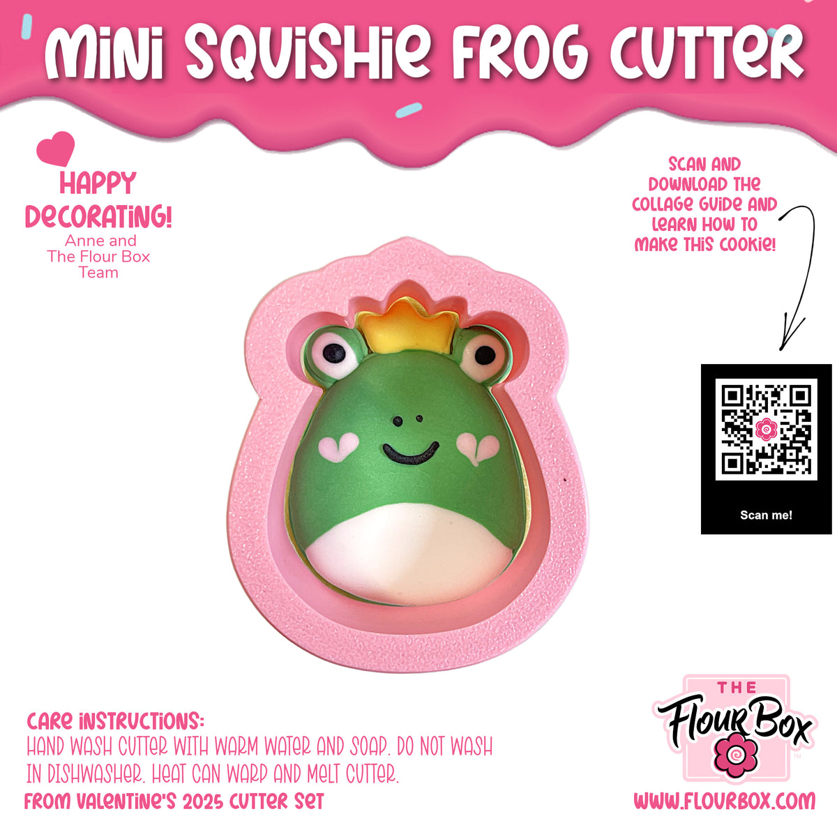 Mini Squishie Frog Cookie Cutter