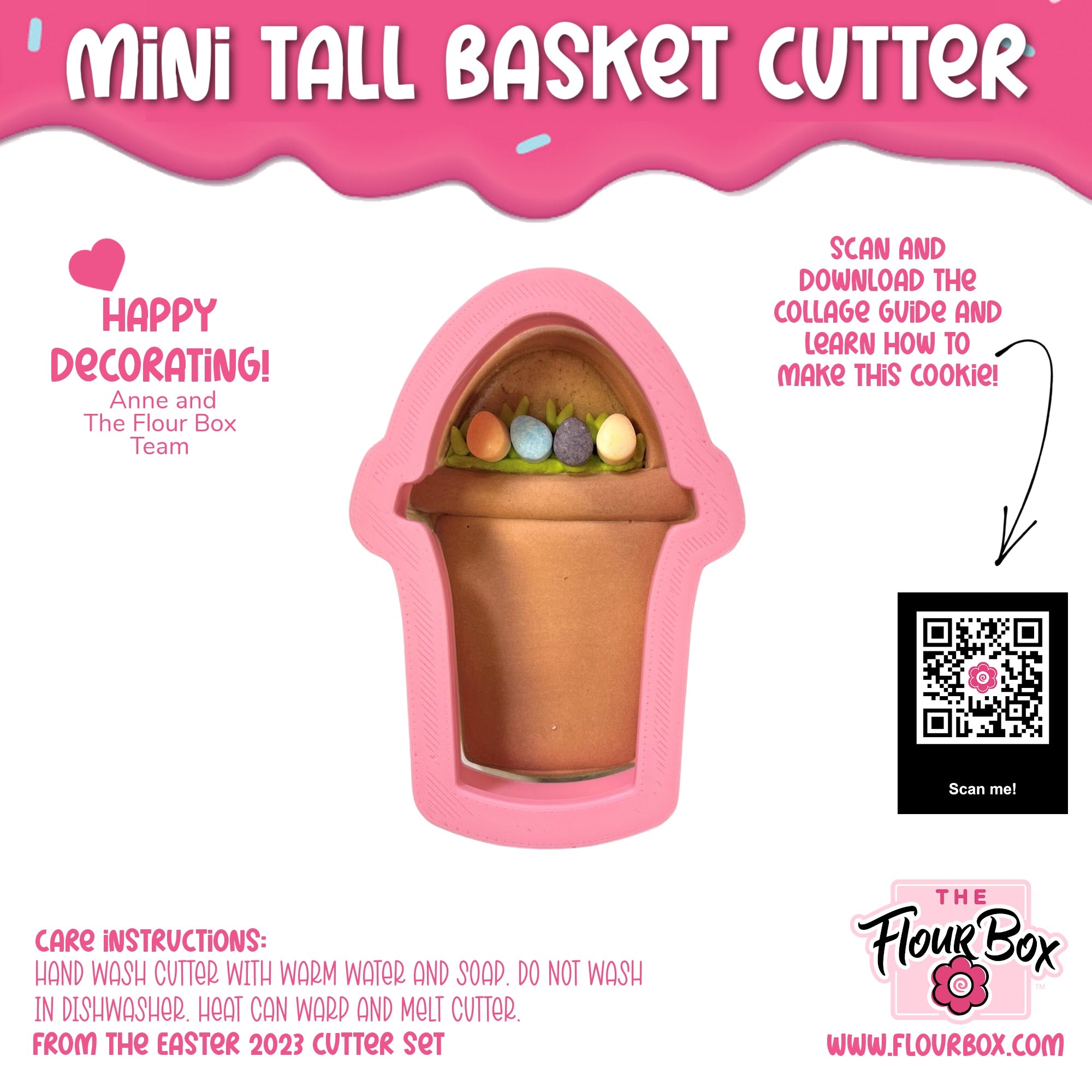 Mini Tall Basket Cookie Cutter