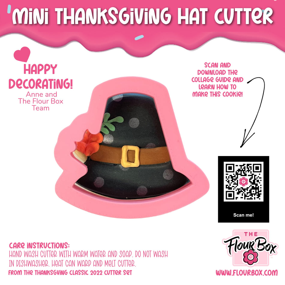 MINI Thanksgiving Hat Cookie Cutter