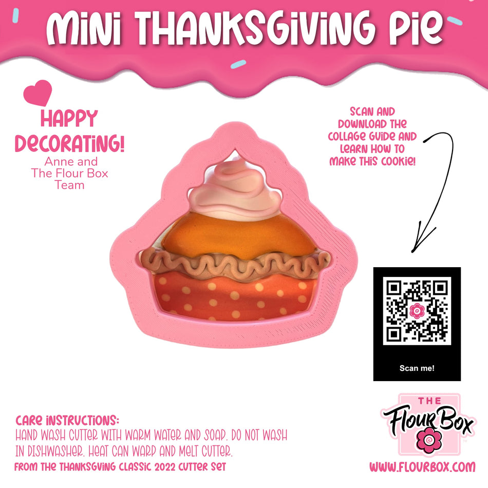 MINI Thanksgiving Pie Cookie Cutter