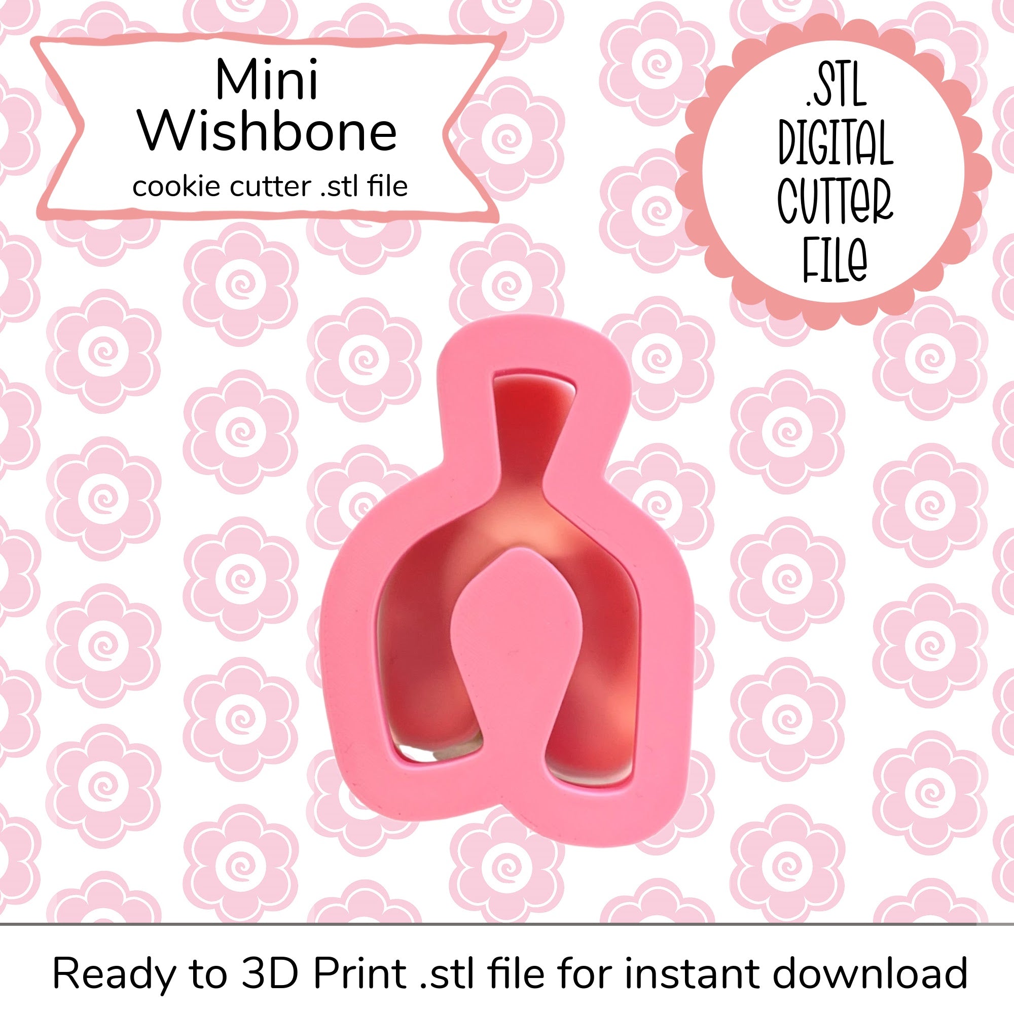 Mini Wishbone Cutter STL File (digital file)