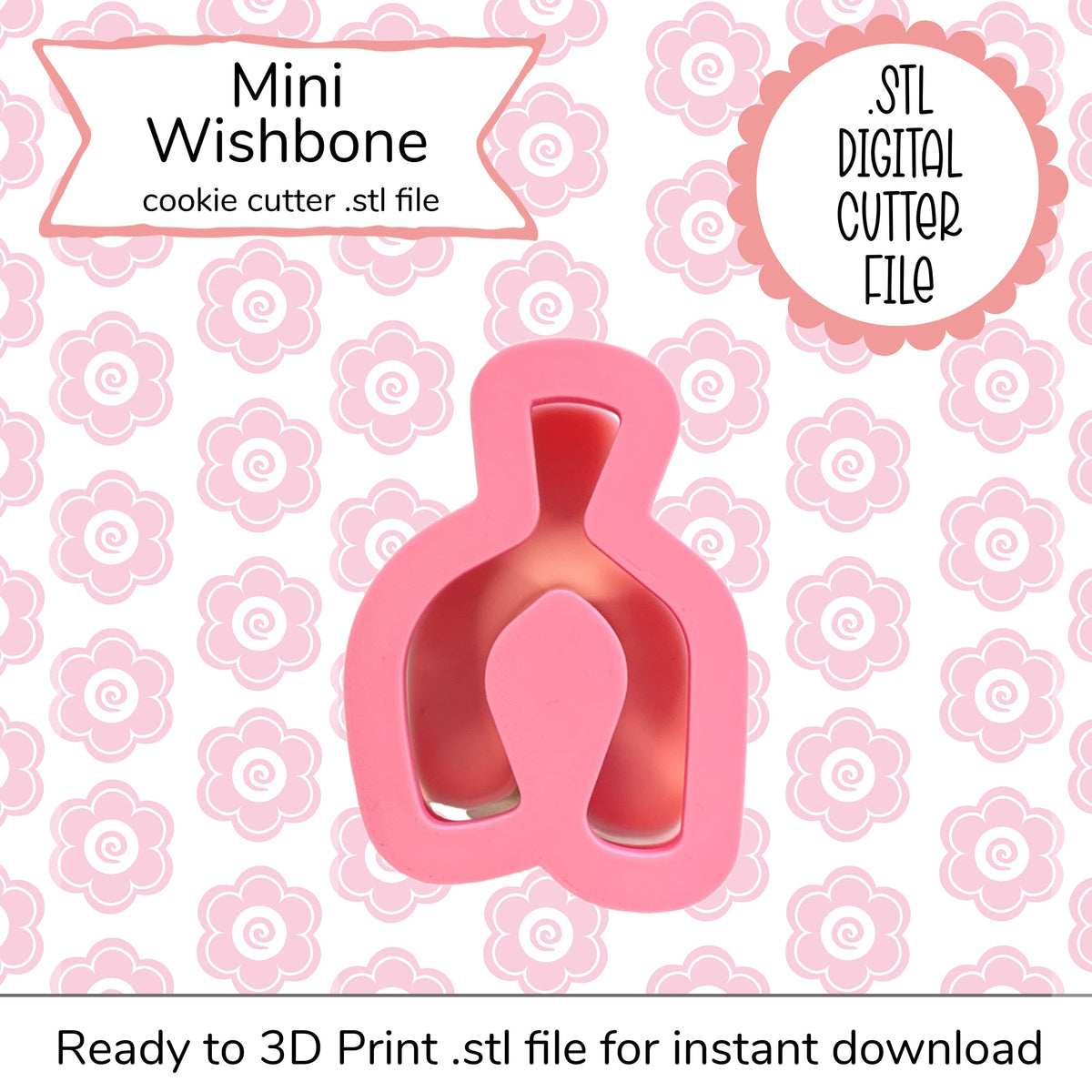 Mini Wishbone Cutter STL File (digital file)