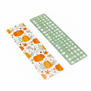 Pumpkin, Apple Leaves Cookie BAG Backer Card - 2.625