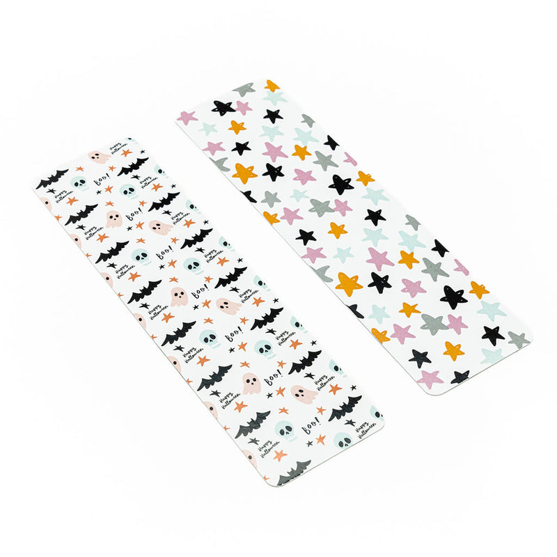 Bats, Ghosts, Skulls Cookie BAG Backer Card - 2.625" x 9.5" - QTY 25